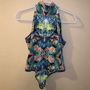 Free People Multicolor Bodysuit